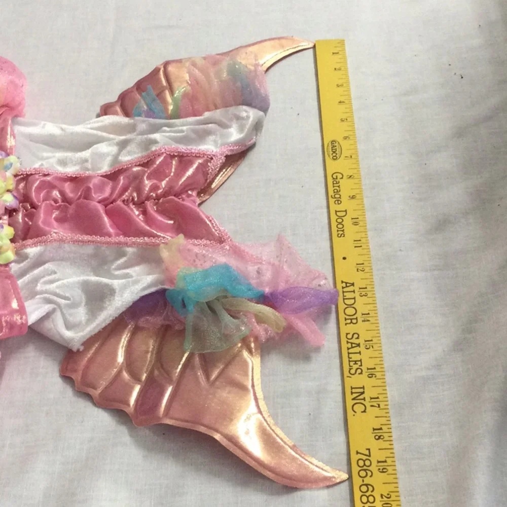 🌞 Spirit Halloween pink rainbow unicorn or fairy costume girl size 2T-4T